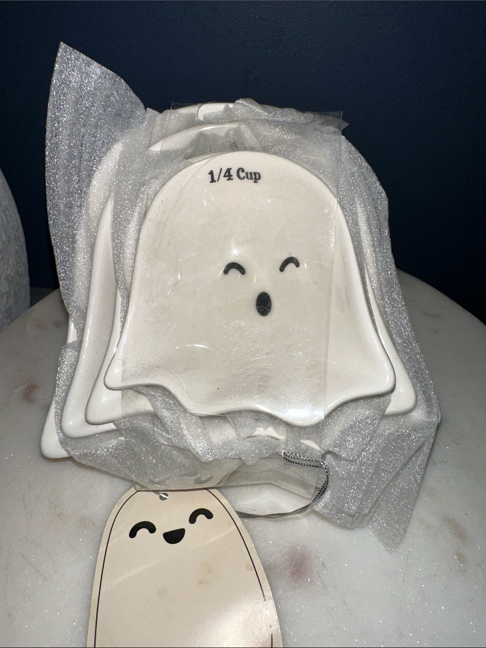 Ghost Shaped measuring Cups Set - White